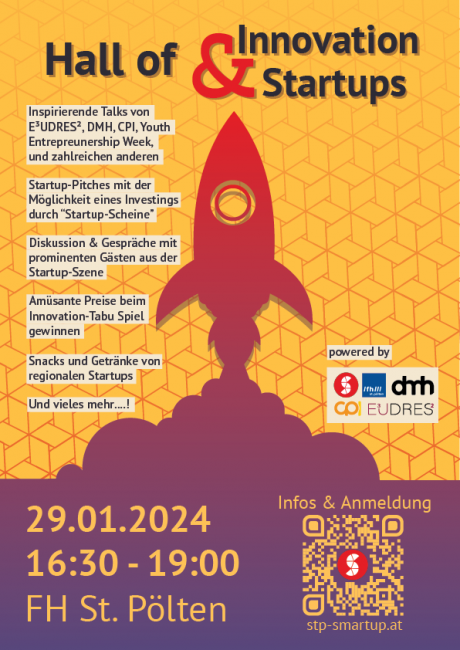 Hall of Innovation & Startups - FH St. Pölten; SMARTUP St. Pölten