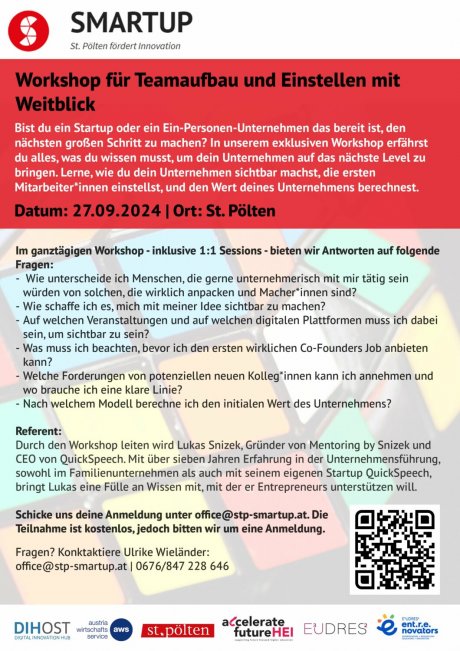 SMARTUP - Teamaufbau mit Weitblick